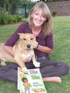 Winner of the My Writing Journey Competition, Ginny Stone and her dog Fudge
